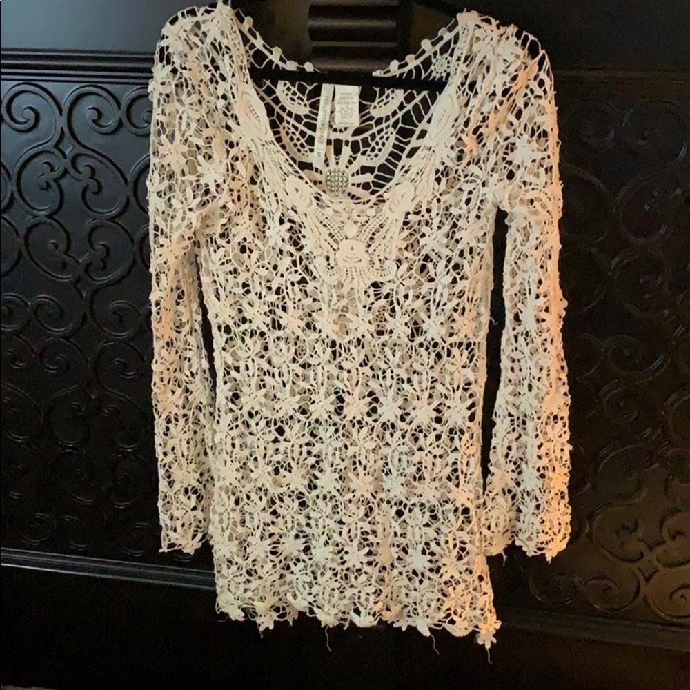 Beautiful crochet beach cover-up